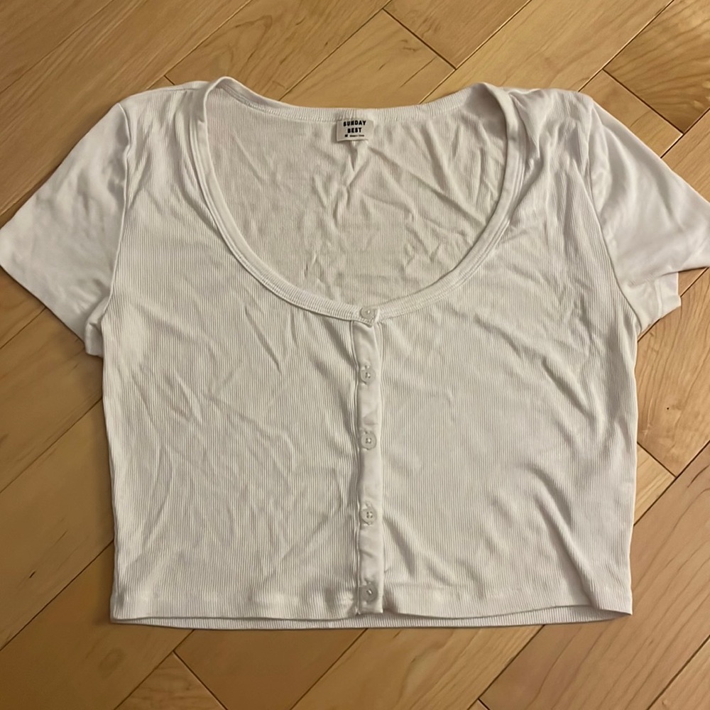 ARITZIA Sunday best holly top white